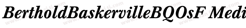 BertholdBaskervilleBQOsF Medium字体转换
